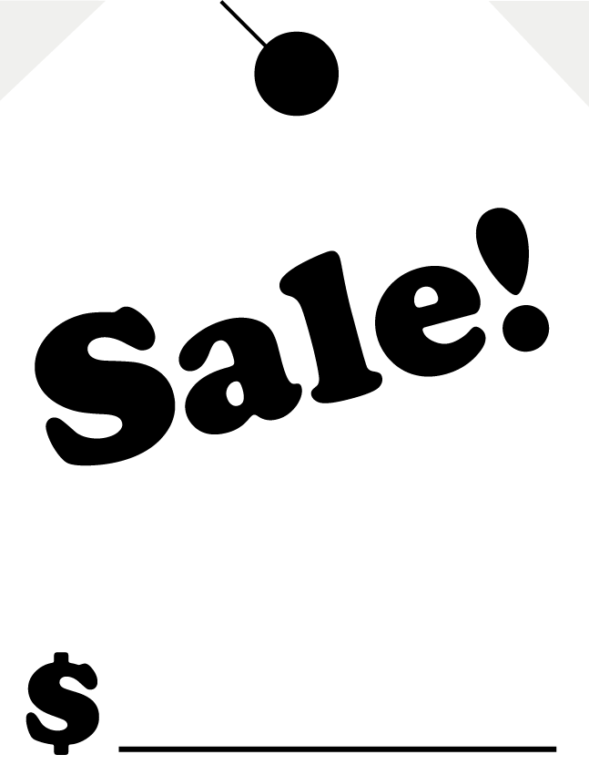 Auto Dealer Car Mirror Hang Tag 9 x 12 - Sale!