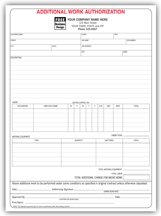 anchorside com carbonless form templates general contractor bid form